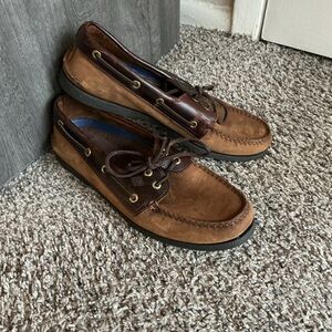 Sperry Men's Brown Leather Boat Shoes